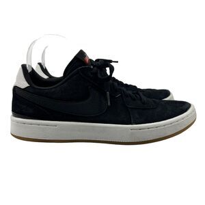 Nike Court Blanc SE Sneaker Womens 9.5 Black Suede Low Top Shoes CK6533-003